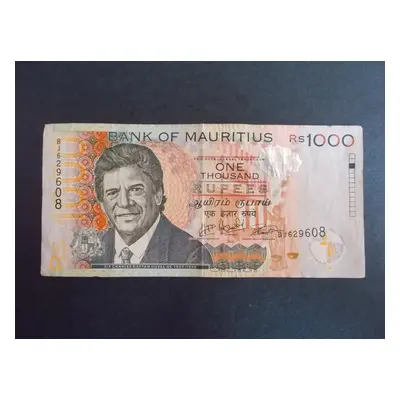 Mauritius Mauricius ostrov 1000 Rupií Rupie Afrika bankovka numismatik