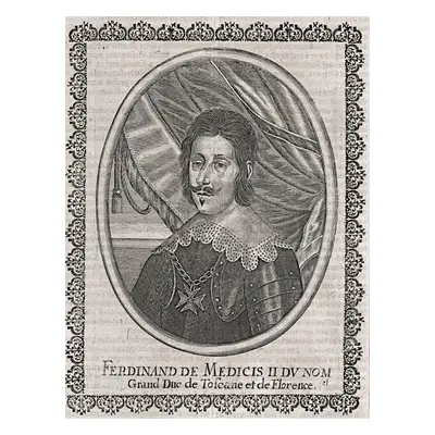 Ferdinand Medici Ii. Merian mědiryt 17. stol