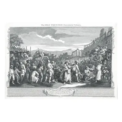 Řeč před popravou Hogarth mědiryt 1747