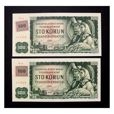 100 korun 1961serie M Top stav Unc Postupka Kolek mimo serii