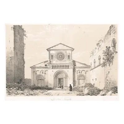 Tuscania San Pietro Moore litografie 1843