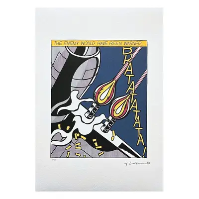 Roy Lichtenstein - Certifikace 96/150 Signováno Razítko Castelli