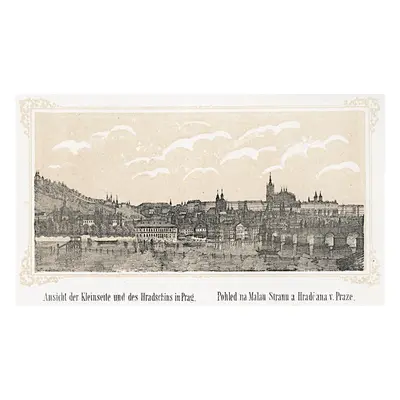 Praha Malá Strana a Hradčany litografie (1840)