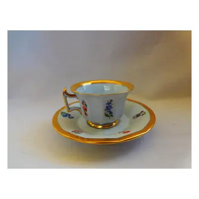 Míšeň Meissen - malovaný porcelánový šálek