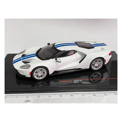 Ford Gt (2017) bílá/modrá - 1/43 Ixo CLC536N (G8-x)