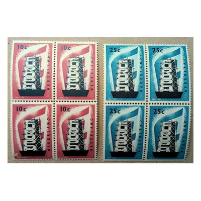 1956 Holandsko Mi.683-684 (4-blok) /