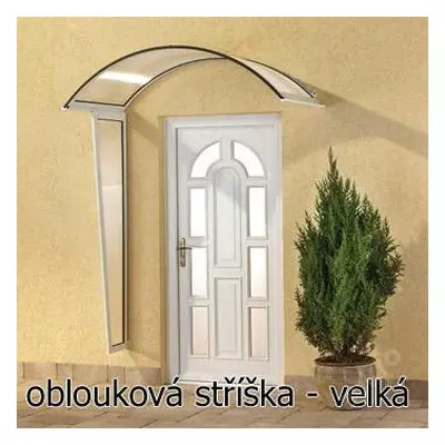 Vchodová stříška Robelit oblouková 2500x900mm