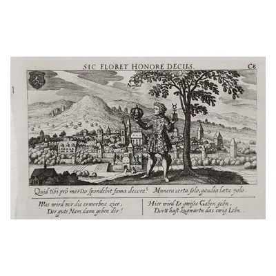 Wiener Neustadt Meisner mědiryt 1678