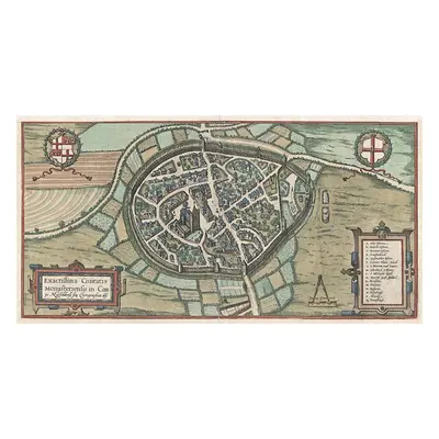 Münstermaifeld Braun Hoge.. kolor. mědiryt 1617