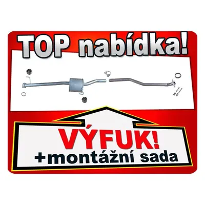 Výfuk Toyota Previa 2.4i 16V 156HP 2000-2003 prostřední tlumič Dcw