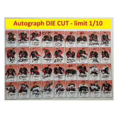 Set Mountfield Cup 2017 autograph die cut xx/10 - 36 karet set