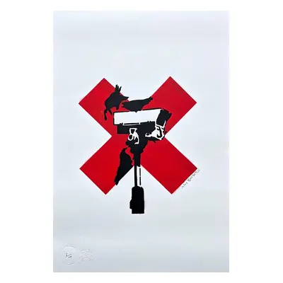 Banksy/not Banksy - Orig. Ručně Stříkaný Sprej Certifikace 2/10