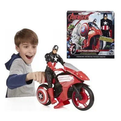 Kapitán Amerika Figurka 30 cm motorka Defender Cycle Hasbro - K72221