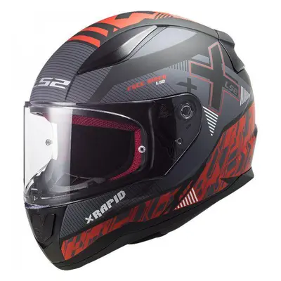 Prilba Helma Na Moto LS2 FF353 Rapid Xtreet Matt Black Red Skutr S-3XL