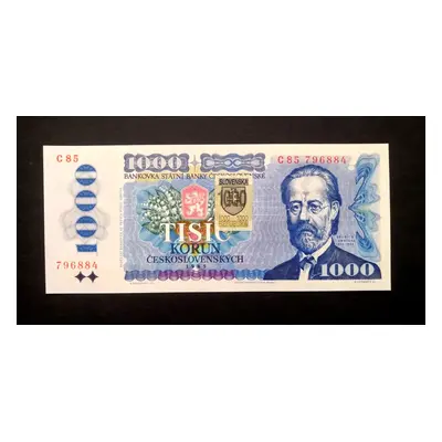 1000 korun 1985 slovensky kolek serie C 85 v Unc