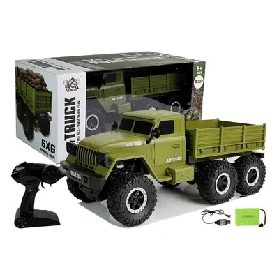 Vojenský nákladní automobil 6x6 Pilot R / C zelený. Nový.