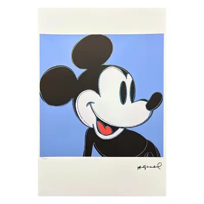 Andy Warhol - Mickey Mouse 58/100 Edice Leo Castelli S Certifikátem