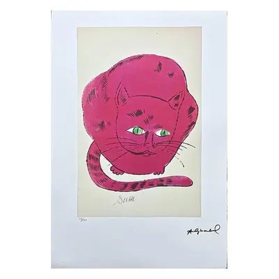 Andy Warhol - Cat Sam - Certifikace Signováno 56/100 Castelli