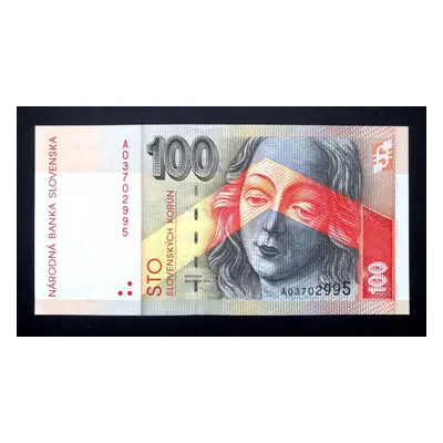 100 korun slovenskych 2004 vzacna nahradni serie A Unc