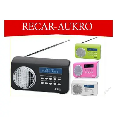 Nemecke Přenosné Digital Radio Dab 4130 Aeg