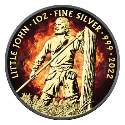 Burning Little John - 1 oz stříbrná mince 2022