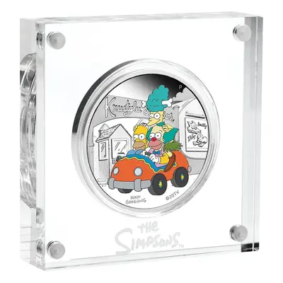 Stříbrná mince - Simpsons - Krusty Lu Studios 1 Oz - Proof - Color