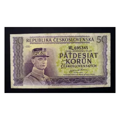 50 korun 1945 vzacna perforace S