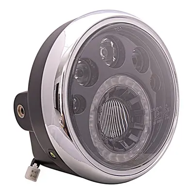 Přední Světlo Led Na Moto 175MM Chrom/černá E24/E4