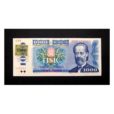 1000 korun 1985 s kolkem lepenym Top stav Unc