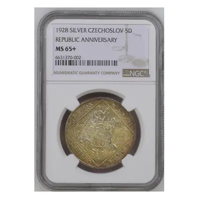 Ag medaile 1928 Jsem ražen z Českého Kovu - Ngc MS65