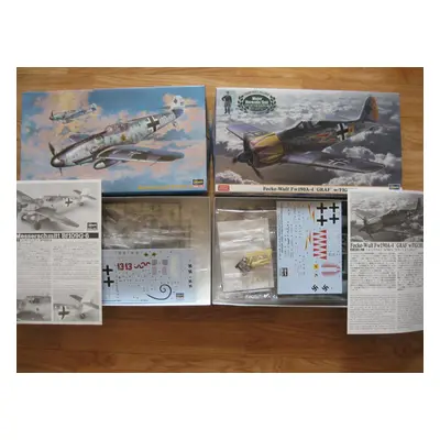 Hasegawa Messerschmitt Bf 109G-6 Focke-wulf Fw 190A-4 Dual Combo