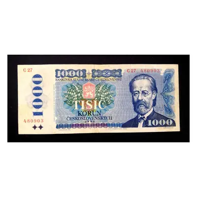 1000 korun 1985nadherny stav