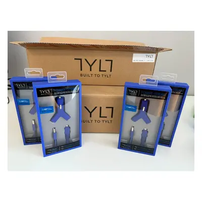 24ks - Nabíječka do sítě Tylt micro Usb 2x Usb (MIC-YCHGBL-T) Blue