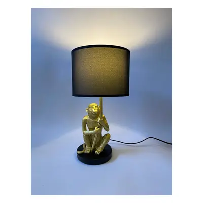 Stolní Lampa Opice Zlato Černé Provedení