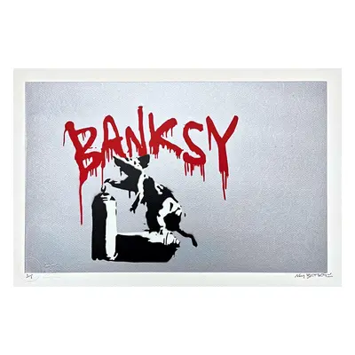 Banksy/not Banksy Orig. Ručně Stříkaný Sprej 1/1 Certifikace