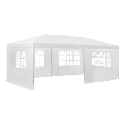 Tectake Gmbh 404816 pavilon vivara 6x3m s 5 bočními stěnami - bílá