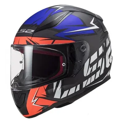 Prilba Helma Na Moto LS2 FF353 Rapid Cromo Matt Orange Blue L - 2XL