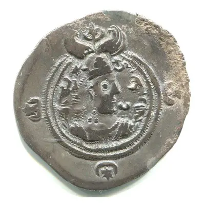 Persie. Chusro Ii. (590-628). Drachma. Mincovna My Meshan. Rok 3. Ag