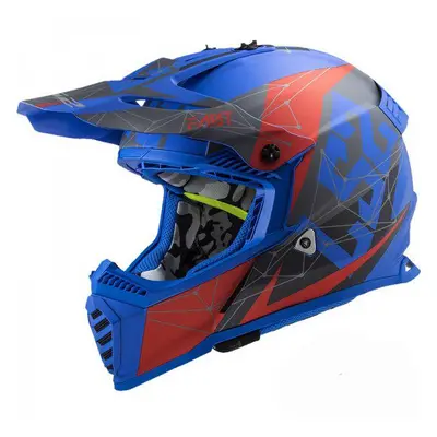 Prilba Helma Na Moto MX437 Fast Evo Funky Alpha Blue XS-3XL