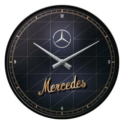 Nostalgic Art Nástěnné Hodiny Mercedes Logo 31cm