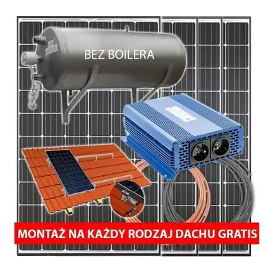 Solární ohřívač vody 262 kW s montážním systémem