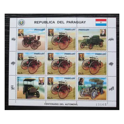 Paraguay 1986 Stará auta Mi 3971 Bogen Kat 20 1807