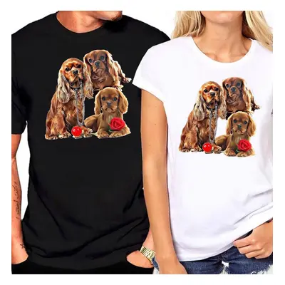 Kavalier King Charles Spaniel Tričko unisex