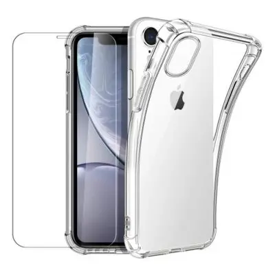 Zesílený protinárazový zadní kryt tvrzené ochranné sklo iPhone Xr