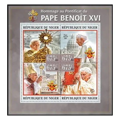 Niger 2013 Papež Benedikt Xvi. Mi 2167-70 Kat 10 R033