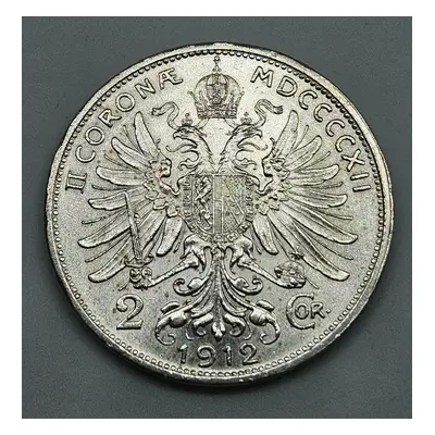 2 Koruna 1912 B.z. Ag 0835/1000 27mm 10g