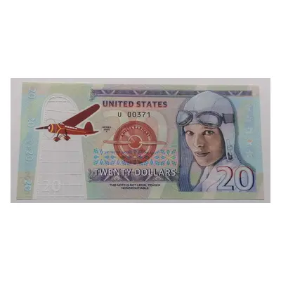 20 Dolarů Amelia Earhart 2020 U 00371 polymer stav Unc