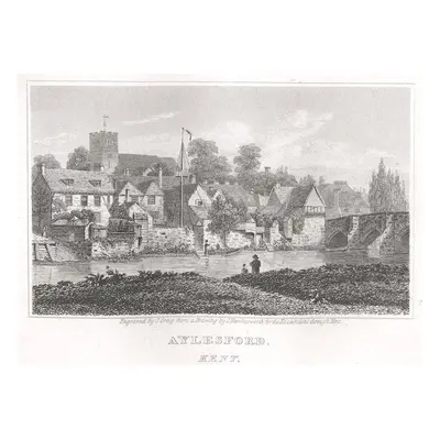 Aylesford Kent oceloryt 1821