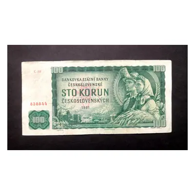 100 korun 1961vzacna serie C 38