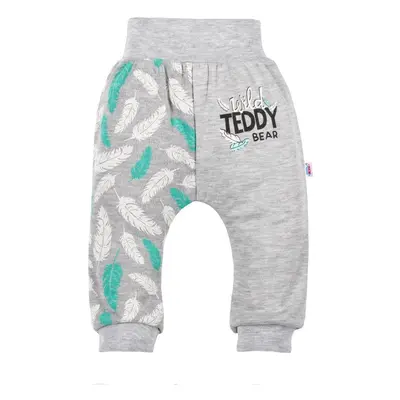 Kojenecké bavlněné tepláčky New Baby Wild Teddy - vel.74